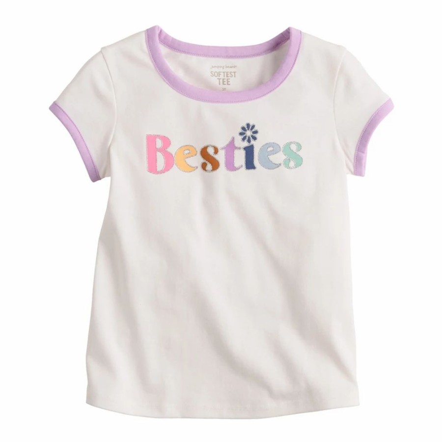 Girls Clothing * | Girls 4-12 Jumping Beans Ringer Tee