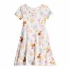 Girls Clothing * | Disney'S Beauty & The Beast Belle Girls 4-12 Adaptive Hi-Low Skater Dress By Jumping Beans