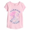 Girls Clothing * | Toddler Girl Jumping Beans "Mermaid At Heart" Adaptive Double Layer Tee