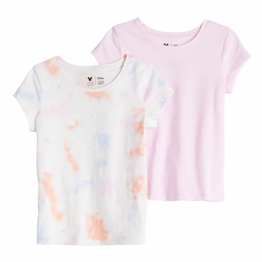 Girls Clothing * | Toddler Girl Jumping Beans Tie Dye & Solid Core Tees 2-Pack