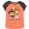 Girls Clothing * | Toddler Girl Jumping Beans Paw Patrol Halloween "Trick Or Treat" Graphic Tee