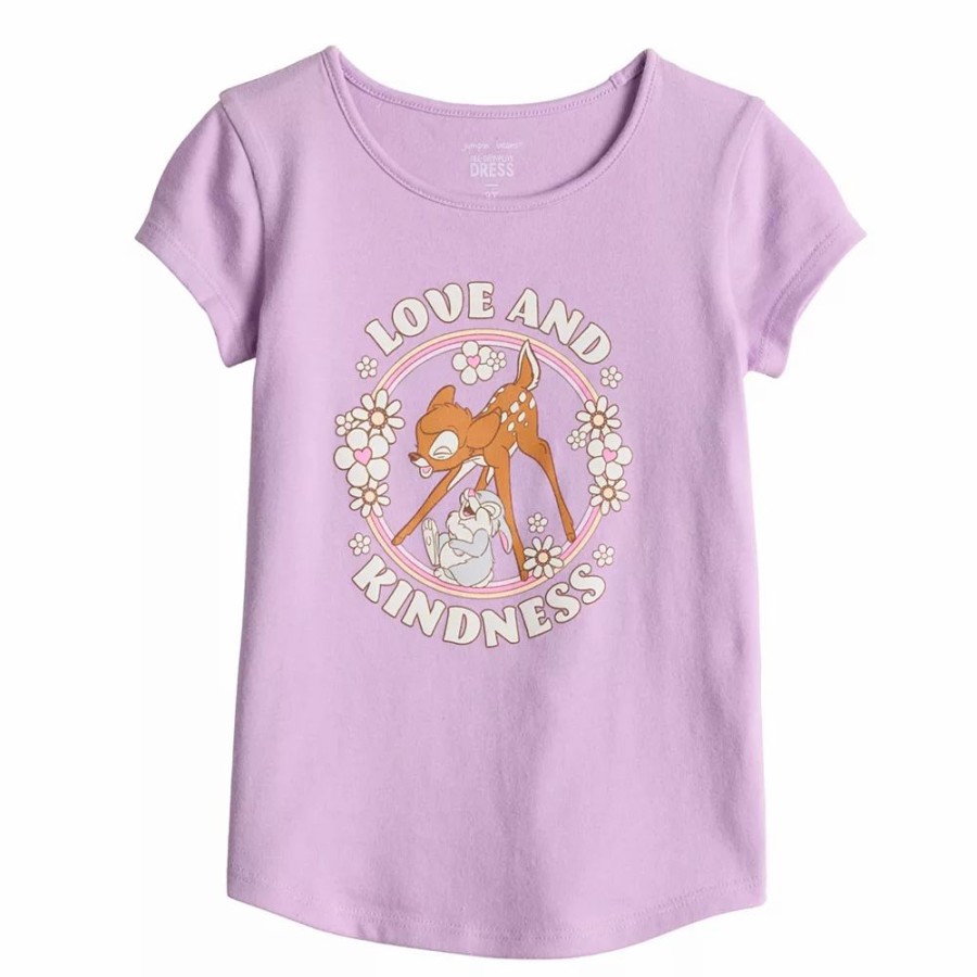 Girls Clothing * | Girls 4-12 Jumping Beans "Love & Kindness" Adaptive Double Layer Tee