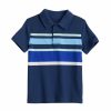 Boy Clothing * | Boys 4-12 Jumping Beans Adaptive Striped Polo