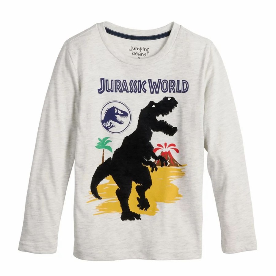 Boy Clothing * | Boys 4-12 Jumping Beans Jurassic World Flippable Sequins Long Sleeve Graphic Tee