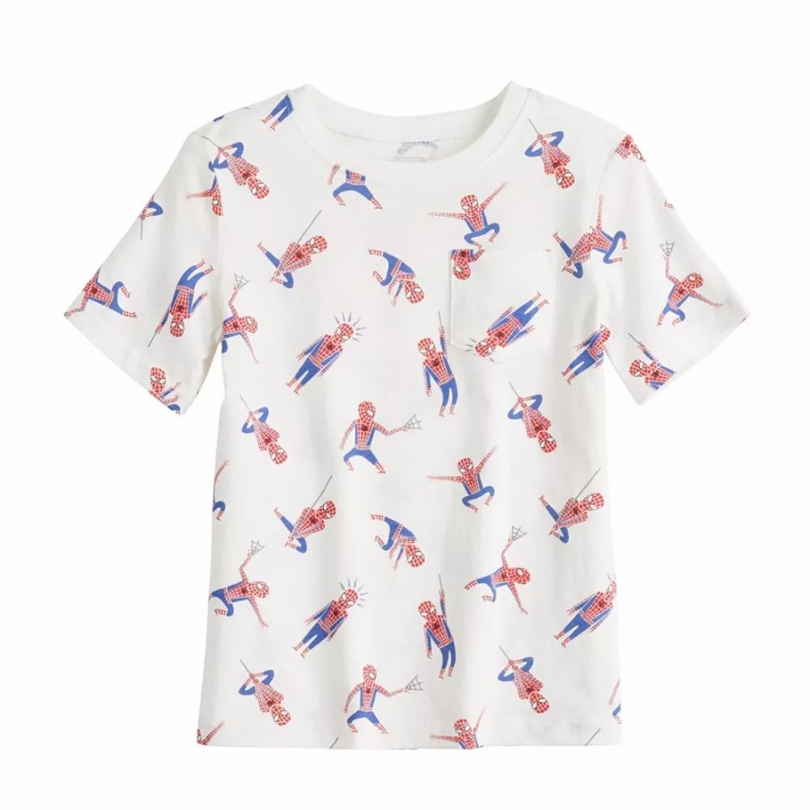 Boy Clothing * | Boys 4-12 Jumping Beans Marvel Spider-Man Pocket Tee