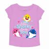 Girls Clothing * | Toddler Girl Jumping Beans Baby Shark "Some Sharky Loves You" Graphic Tee