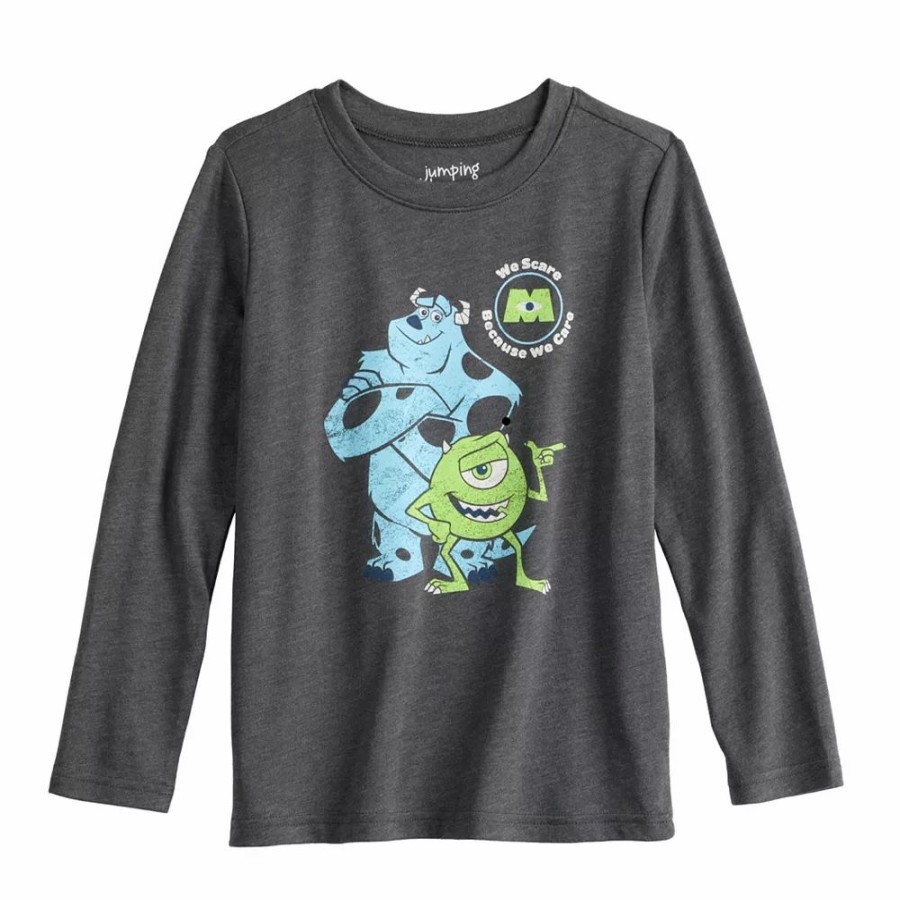 Boy Clothing * | Toddler Boy Disney / Pixar Monsters Inc. Adaptive Easy Dressing & Abdominal Access Graphic Tee By Jumping Beans