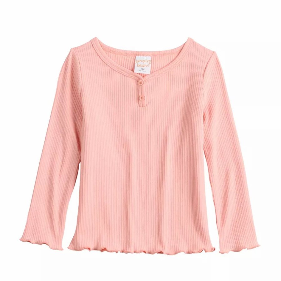 Girls Clothing * | Toddler Girls Jumping Beans Ribbed Henley