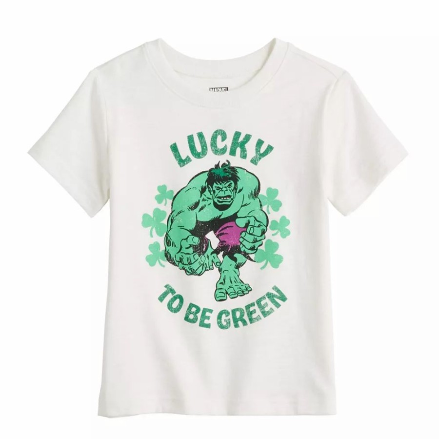 Boy Clothing * | Toddler Boy Jumping Beans The Incredible Hulk St. Patrick'S Day Graphic Tee