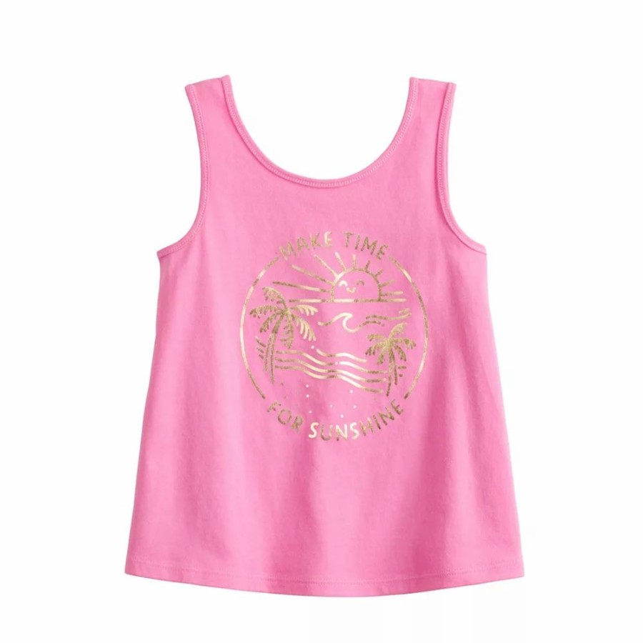 Girls Clothing * | Girls 4-12 Jumping Beans Adaptive Sensory Racerback Tank Top