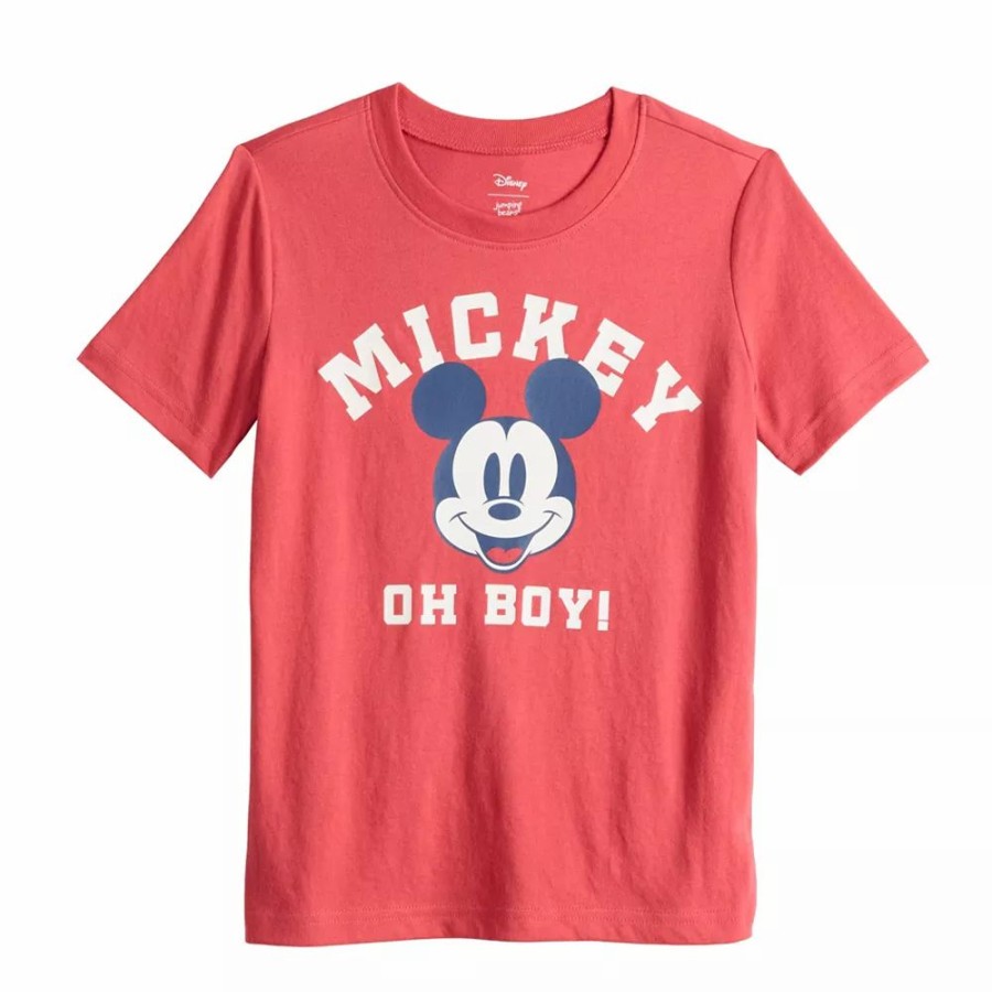 Boy Clothing * | Boys 4-12 Disney Mickey Mouse "Oh Boy!" Graphic Tee By Jumping Beans