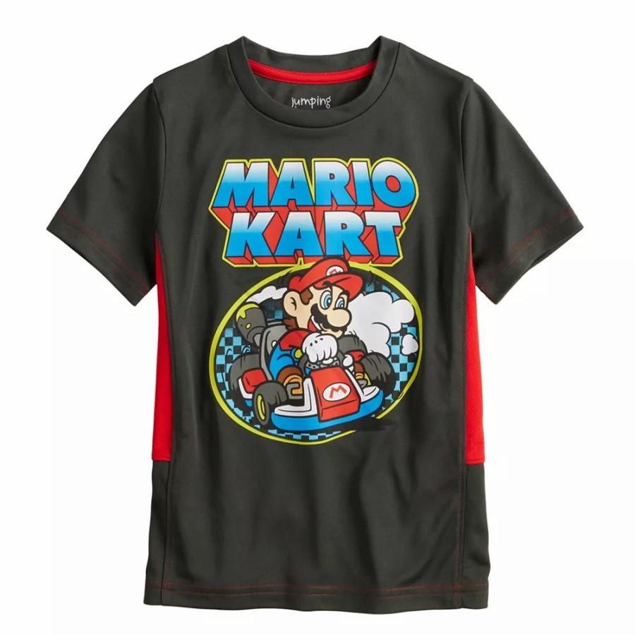 Boy Clothing * | Boys 4-12 Jumping Beans Mario Kart Active Tee