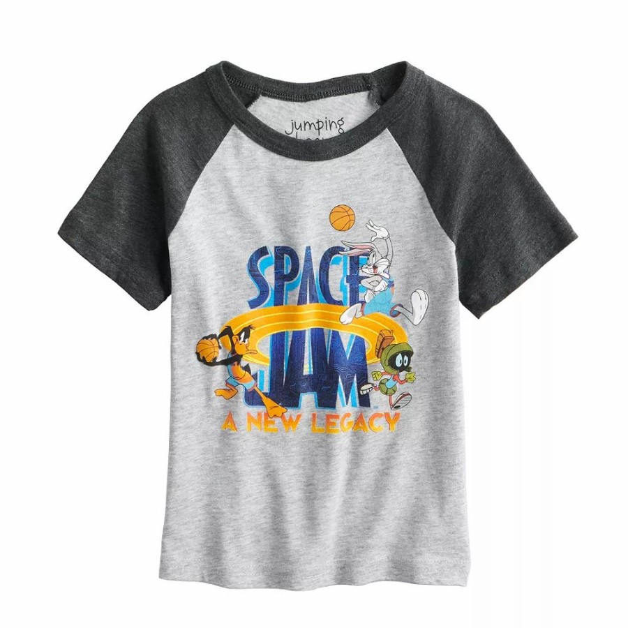 Boy Clothing * | Toddler Boy Jumping Beans Space Jam Raglan Graphic Tee