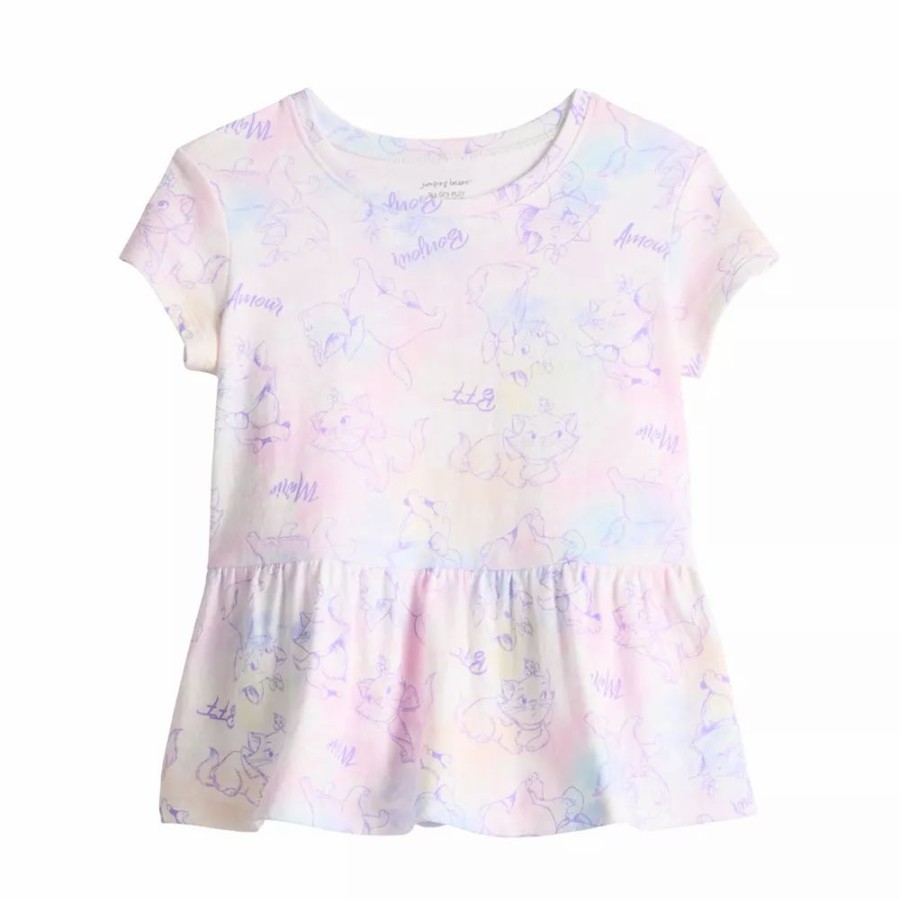 Girls Clothing * | Disney'S The Aristocats Marie Toddler Girl Peplum Tee By Jumping Beans