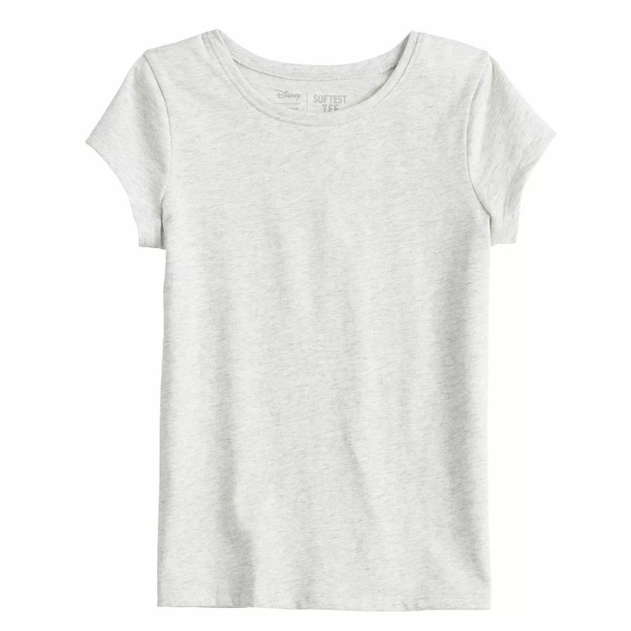 Girls Clothing * | Toddler Girl Jumping Beans Heather Gray Core Short Sleeve Crewneck Tee