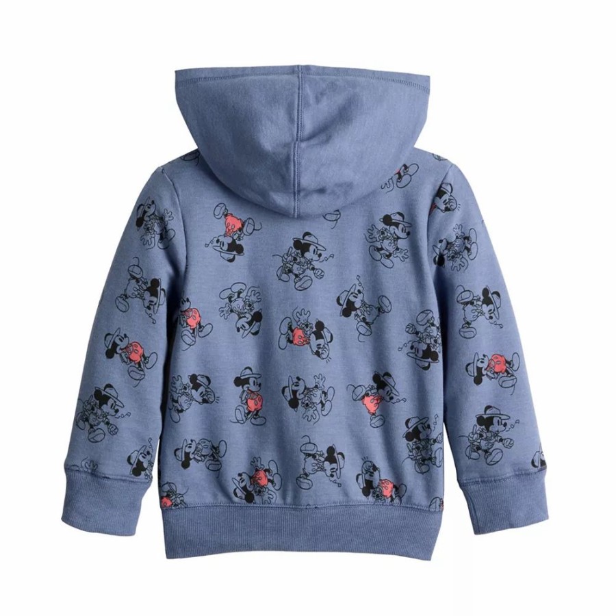 Boy Clothing * | Toddler Boy Disney Mickey Mouse French Terry Full Zip Hoodie By Jumping Beans