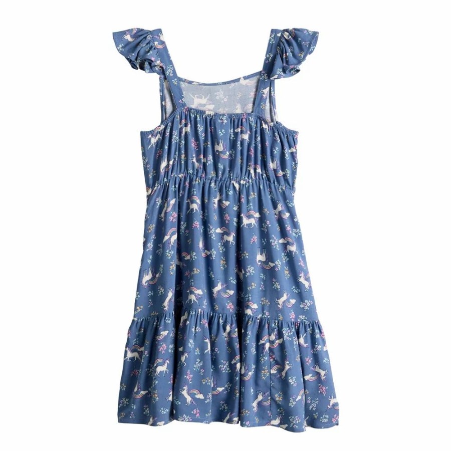 Girls Clothing * | Girls 4-12 Jumping Beans Flutter Tiered Dress