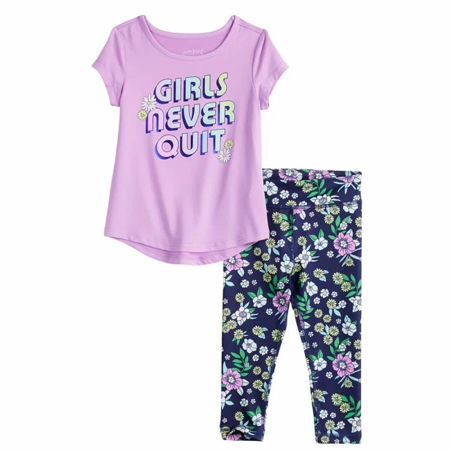 Girls Clothing * | Toddler Girl Jumping Beans Active Tee & Leggings Set