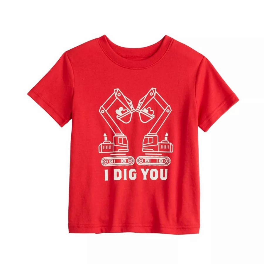 Boy Clothing * | Boys 4-12 Jumping Beans " " Digger Tee I Dig You