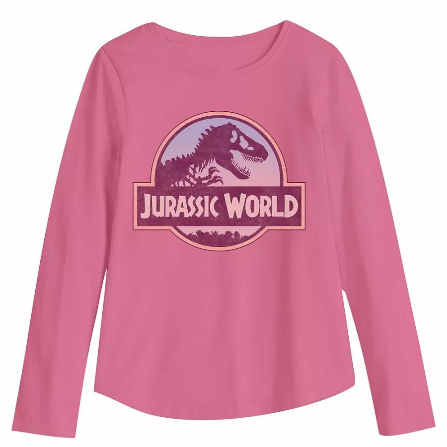 Girls Clothing * | Girls 4-12 Jumping Beans Jurassic World Rainbow Graphic Tee