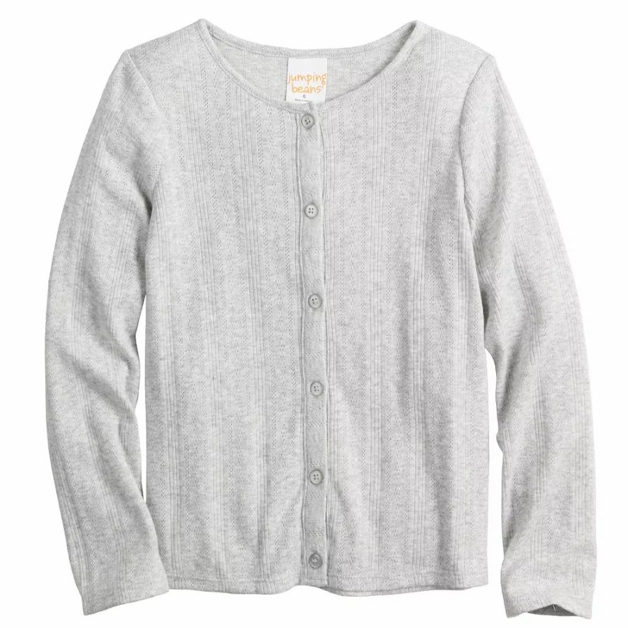 Girls Clothing * | Girls 4-12 Jumping Beans Ribbed Cardigan