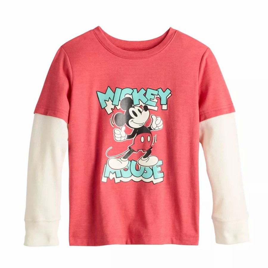 Boy Clothing * | Toddler Boy Disney Mickey Mouse Adaptive Graphic Skater Tee By Jumping Beans