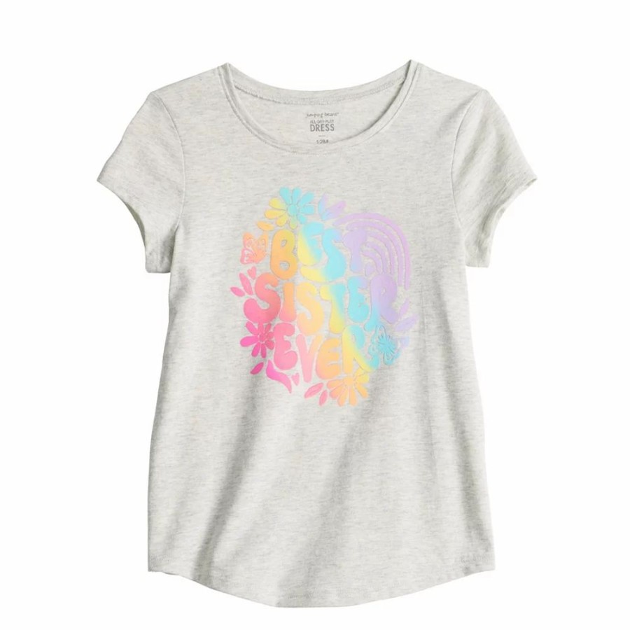 Girls Clothing * | Girls 4-12 Jumping Beans Shirttail-Hem Tee