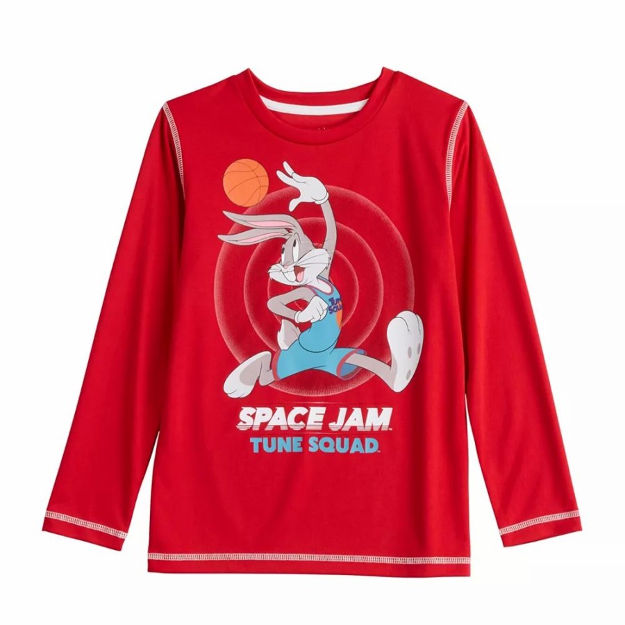 Boy Clothing * | Boys 4-12 Jumping Beans Space Jam Bugs Bunny Tune Squad Long Sleeve Graphic Tee