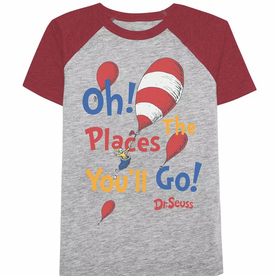 Boy Clothing * | Boys 4-12 Jumping Beans Dr. Seuss Oh The Places You'Ll Go Graphic Tee