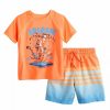 Boy Clothing * | Disney'S Tigger Toddler Boy Rash Guard Top & Striped Swim Trunks Set By Jumping Beans