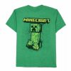 Boy Clothing * | Boys 4-12 Jumping Beans Minecraft Creeper Graphic Tee