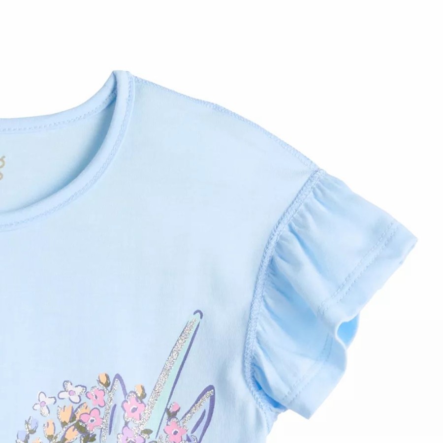 Girls Clothing * | Girls 4-12 Jumping Beans Adaptive Flutter Tee