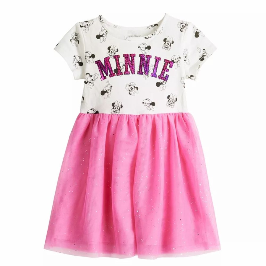 Girls Clothing * | Disney'S Minnie Mouse Toddler Girl & Girls 4-12 Tulle Dress By Jumping Beans