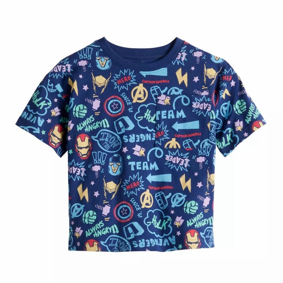 Boy Clothing * | Boys 4-12 Jumping Beans Marvel Avengers Pocket Tee