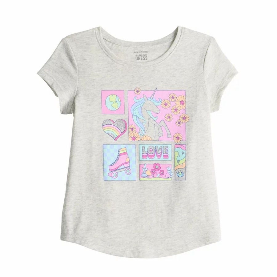 Girls Clothing * | Toddler Girl Jumping Beans Short-Sleeve Graphic Shirttail Tee