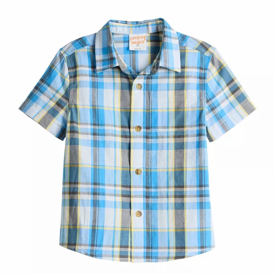 Boy Clothing * | Toddler Boy Jumping Beans Button Front Shirt