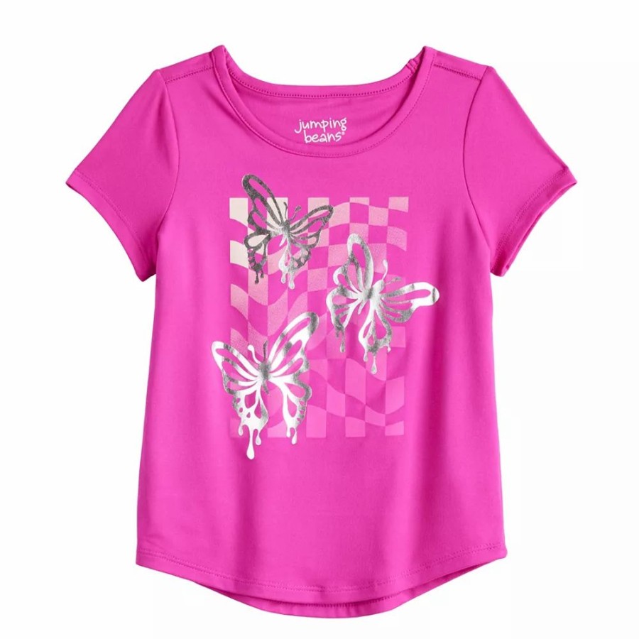 Girls Clothing * | Toddler Girl Jumping Beans Adaptive Double Layer Tee