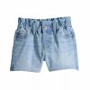 Girls Clothing * | Girls 4-12 Jumping Beans Paperbag-Waist Denim Shorts