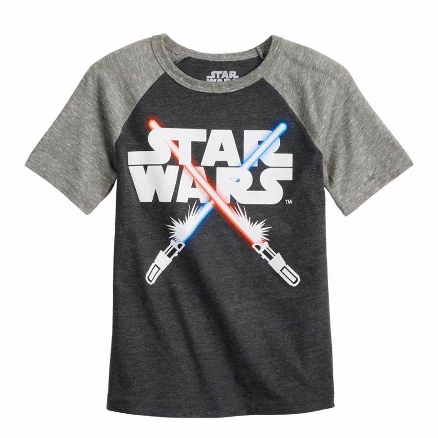 Boy Clothing * | Boys 4-12 Jumping Beans Star Wars Raglan Graphic Tee