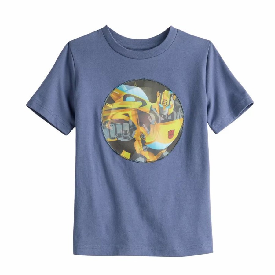 Boy Clothing * | Boys 4-12 Jumping Beans Transformers Bumblebee Flippable Sequins Graphic Tee