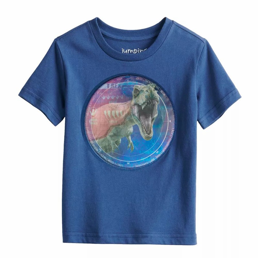 Boy Clothing * | Toddler Boy Jumping Beans T-Rex Lenticular Graphic Tee