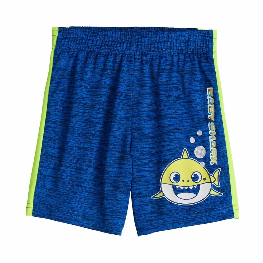 Boy Clothing * | Toddler Boy Jumping Beans Baby Shark Graphic Active Shorts