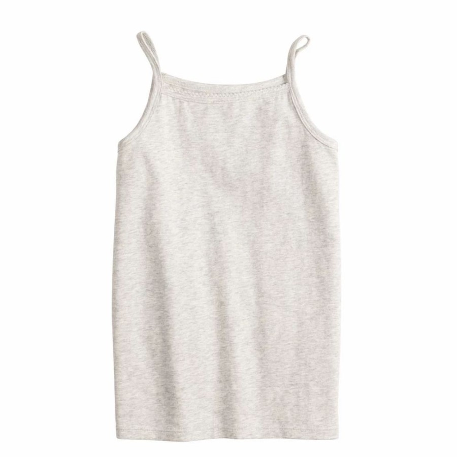 Girls Clothing * | Girls 4-12 Jumping Beans Essential White Cami Tank Top