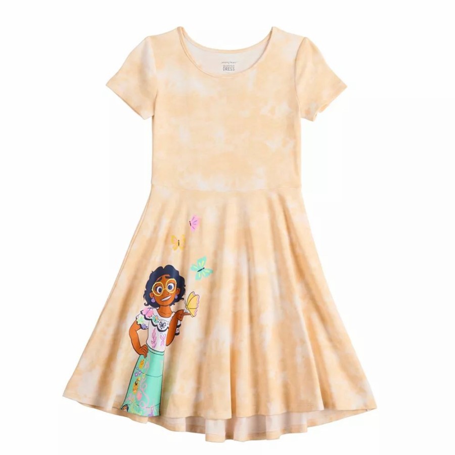 Girls Clothing * | Disney'S Encanto Mirabel Toddler Girl High-Low Skater Dress By Jumping Beans