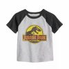 Boy Clothing * | Toddler Boy Jumping Beans Jurassic Park Raglan Tee