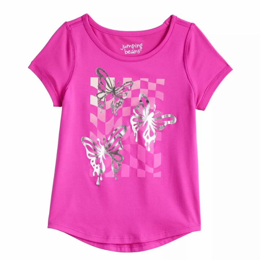 Girls Clothing * | Girls 4-12 Jumping Beans Adaptive Active Tee