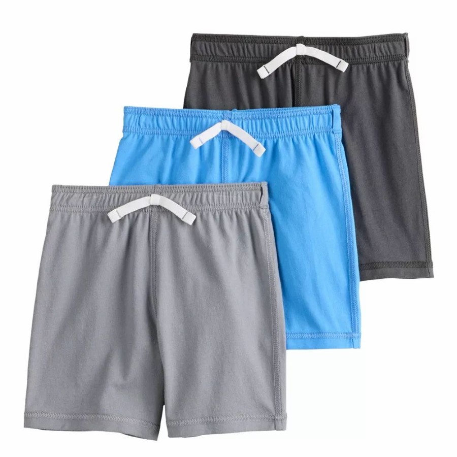 Boy Clothing * | Boys 4-12 Jumping Beans 3 Pack Adaptive Essential Shorts