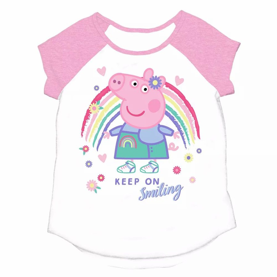 Girls Clothing * | Girls 4-12 Jumping Beans Peppa Pig Smile Graphic Tee