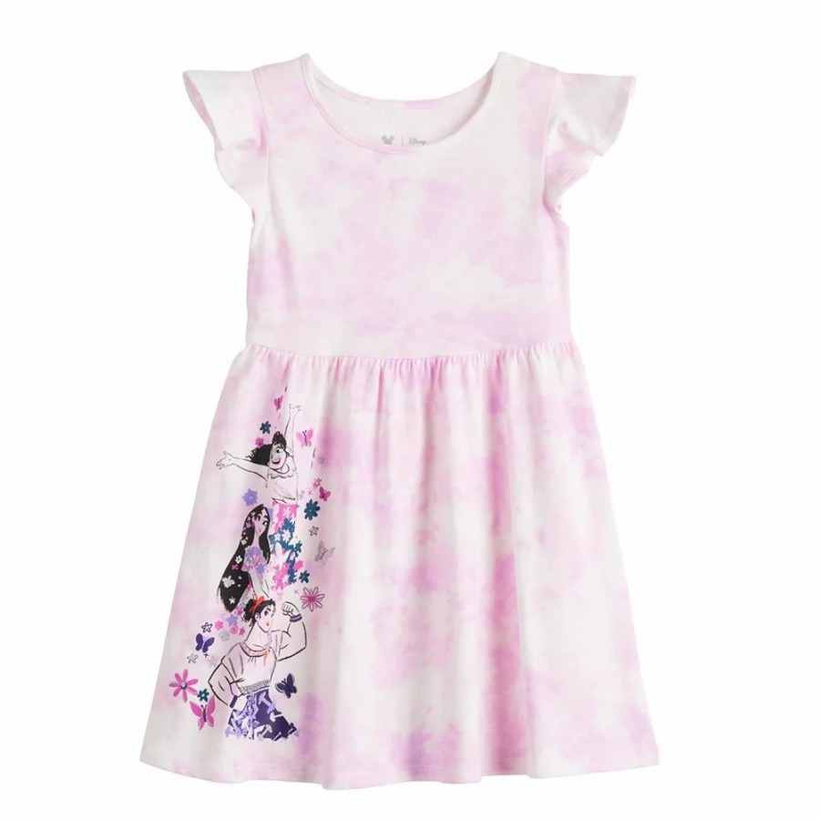 Girls Clothing * | Disney'S Encanto Toddler Girl Flounce Skater Dress By Jumping Beans