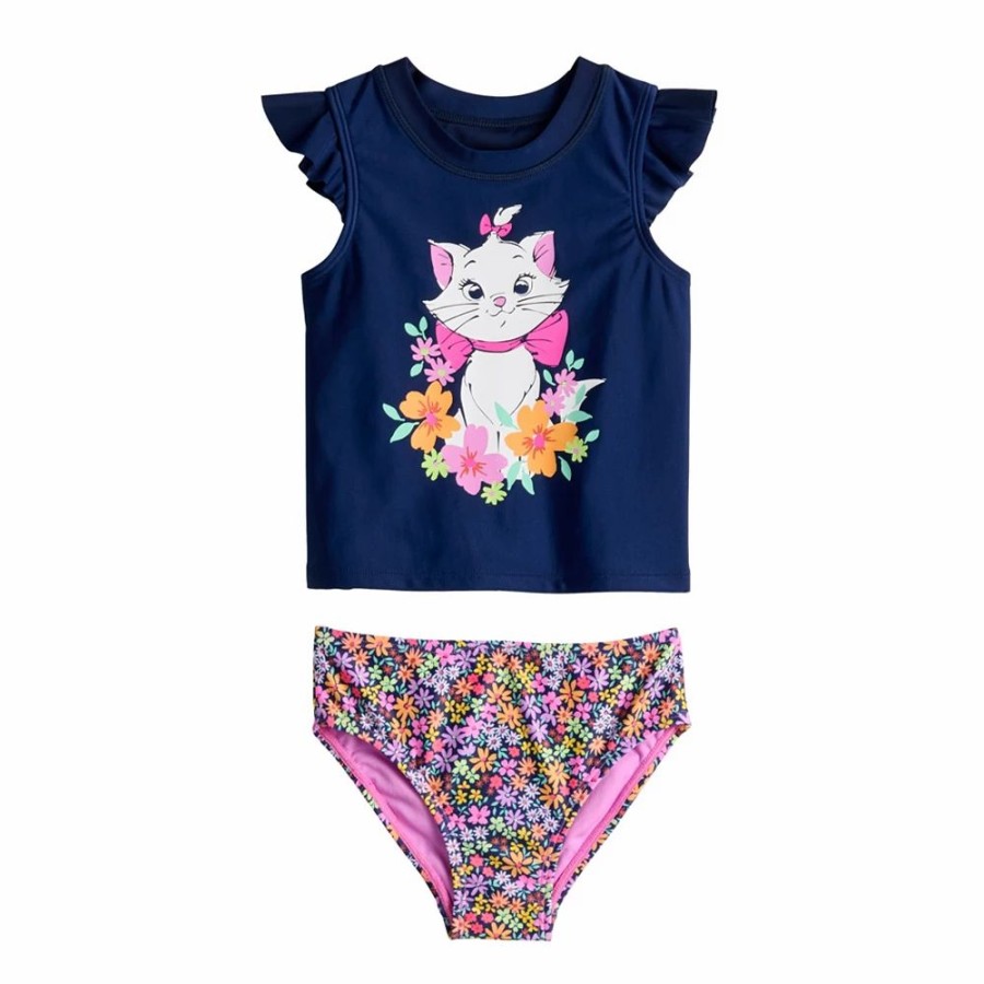 Girls Clothing * | Disney'S Aristocats Marie Toddler Girl Swimsuit Set By Jumping Beans